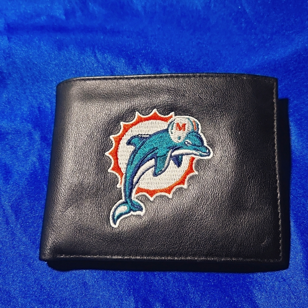 Miami Dolphins leather wallet